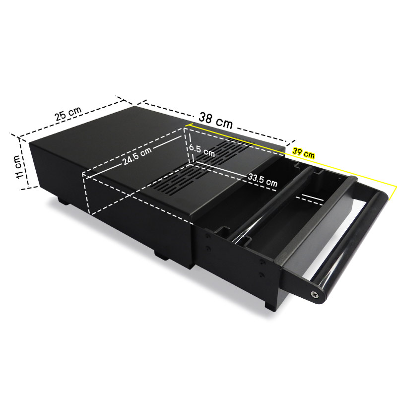 ลิ้นชักเคาะกากกาแฟ ที่เคาะกากกาแฟ มีตัวซับเสียง