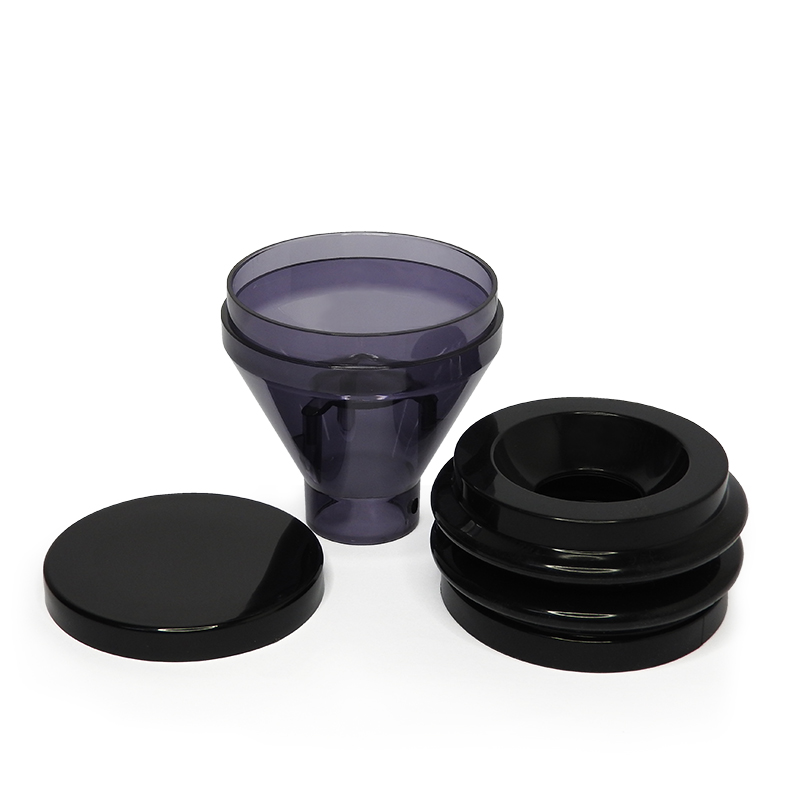 Rubber swatter removes the coffee powder that remains in the grinder