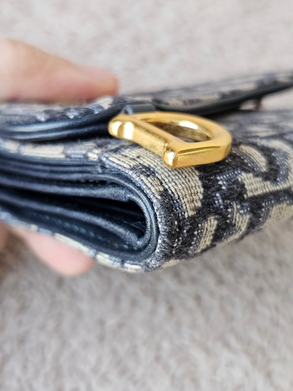 Dior Saddle Lotus Trifold Wallet