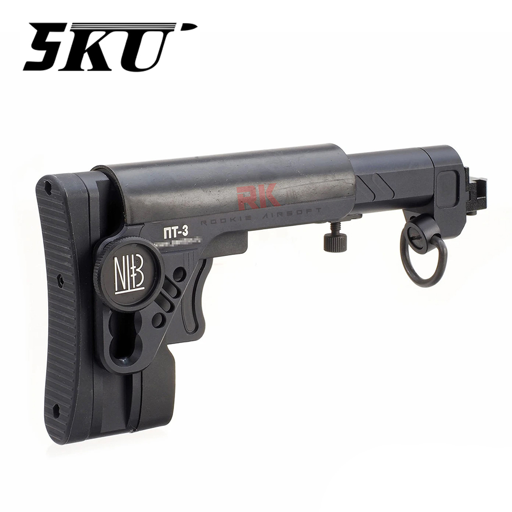 5KU PT-3 AK Telescopic Side Foldable Buttstock (5KU-277) Black
