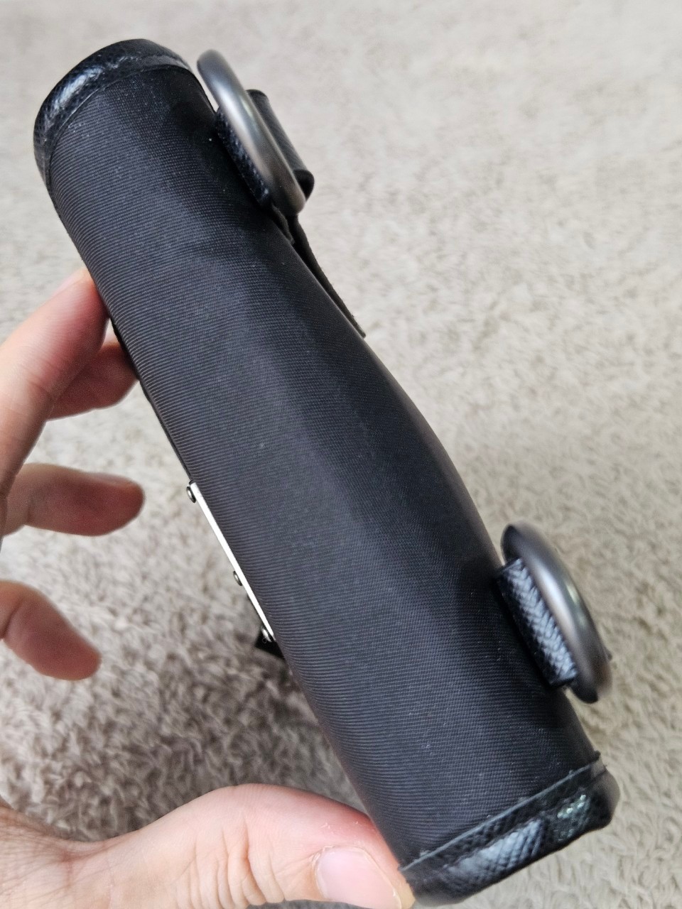 Prada Re-Nylon Smartphone Case สีดำ