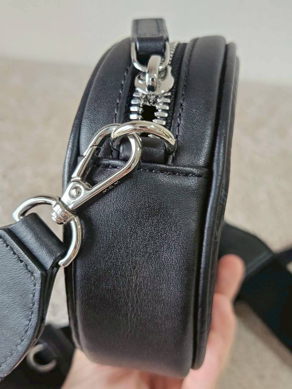 MCM Essential Pouch Orginal Black White