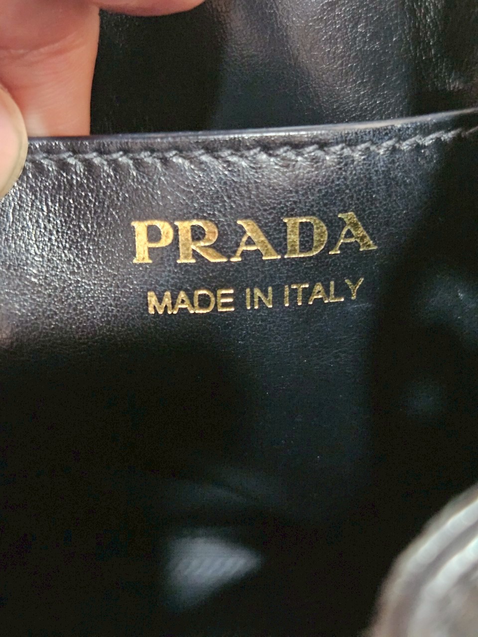Prada Bucket Bag in Saffiano Leather Nero