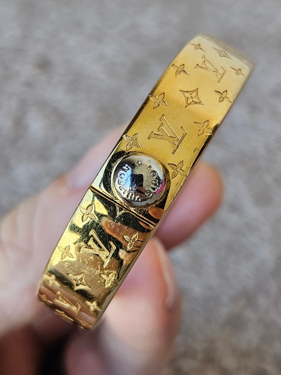 LV Nanogram Cuff M00251 size S