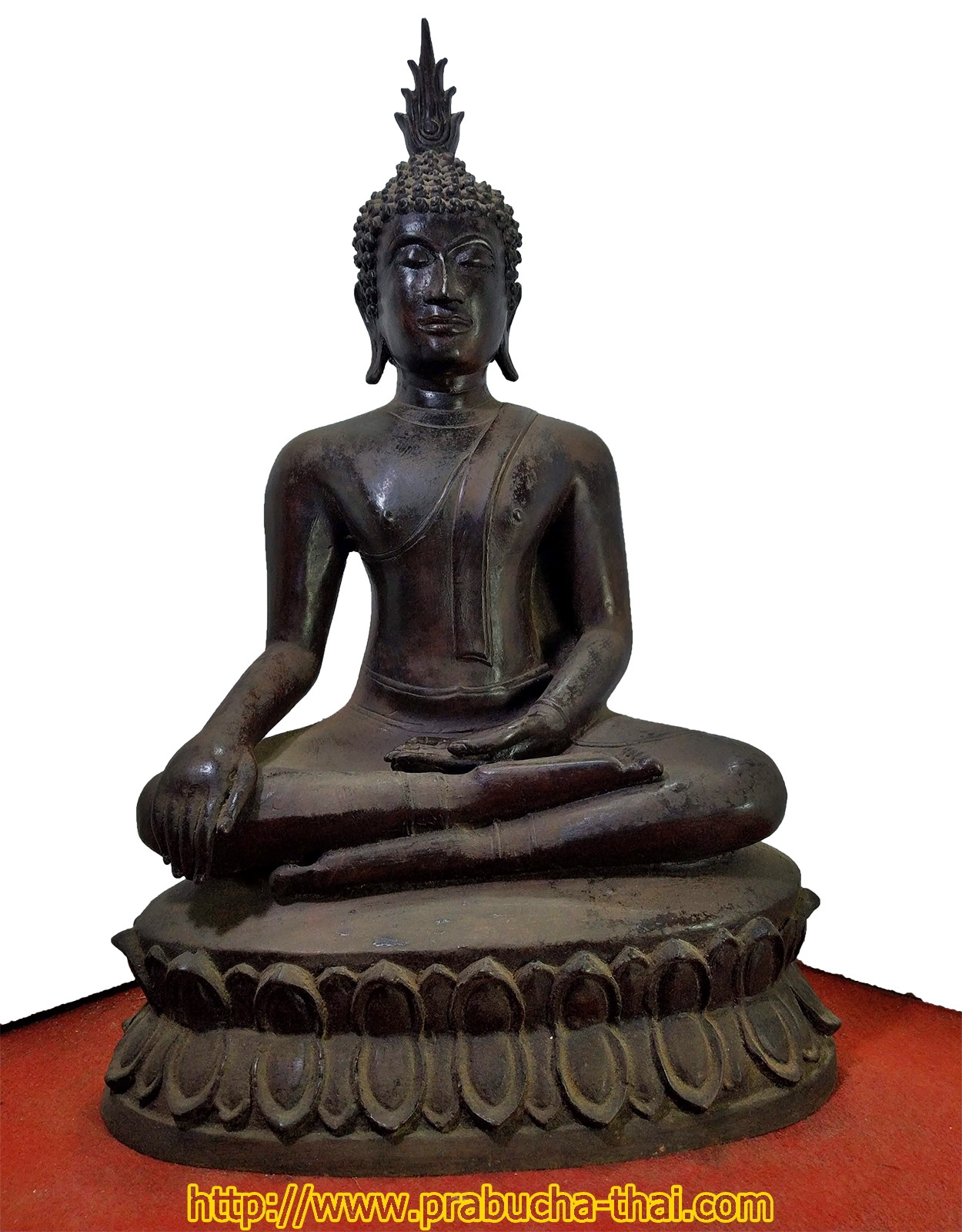 พระสุโขทัย ปางมารวิชัย หน้าตัก 9 นิ้ว เนื้อโลหะสำริด