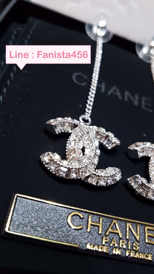 ต่างหู Chanel Earring ต่างหูชาแนลห้อยโซ่ยาว