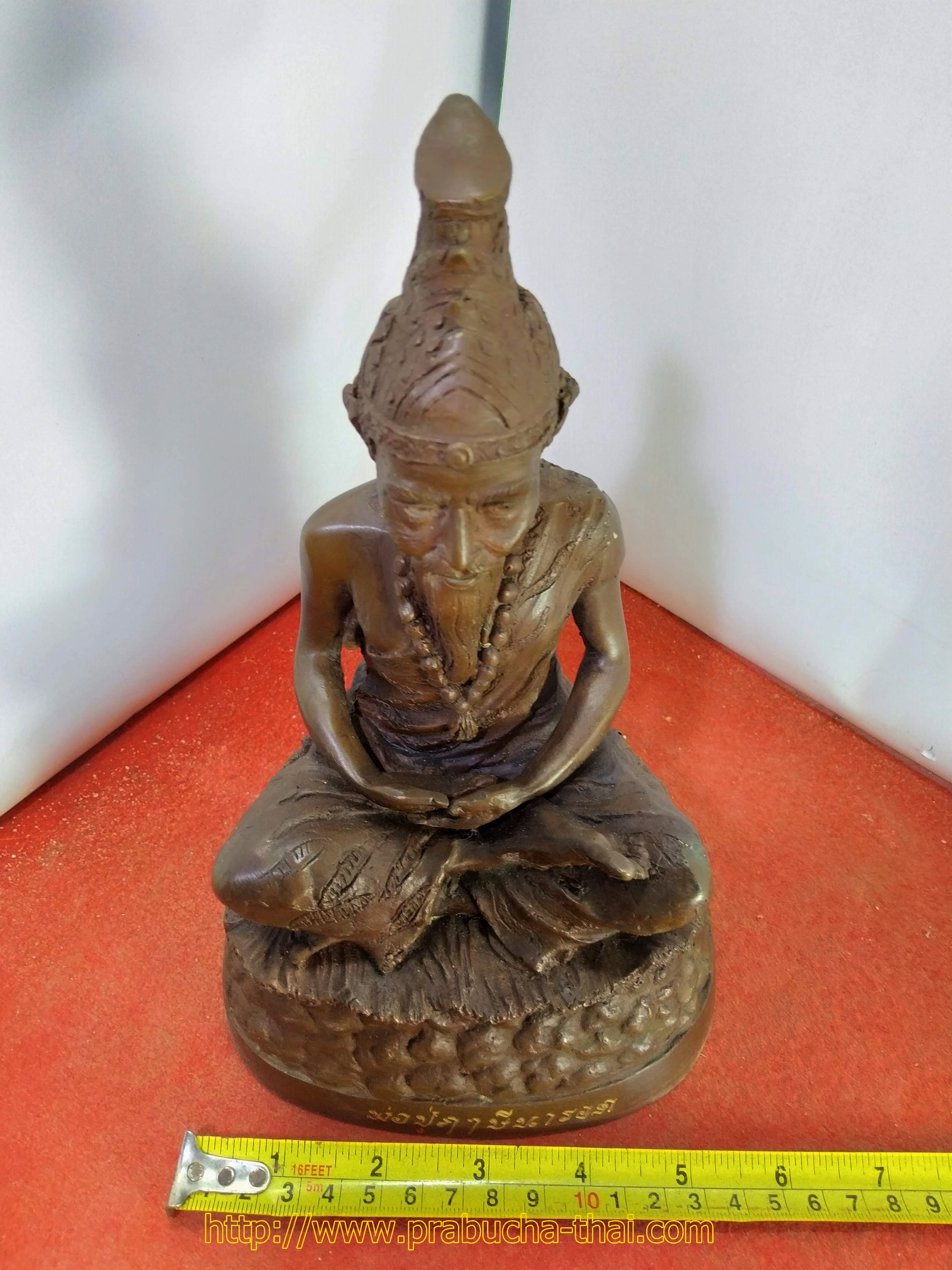 พ่อปู่ฤาษีนารอดนั่งสมาธิ หน้าตัก 5 นิ้ว เนื้อโลหะสำริด