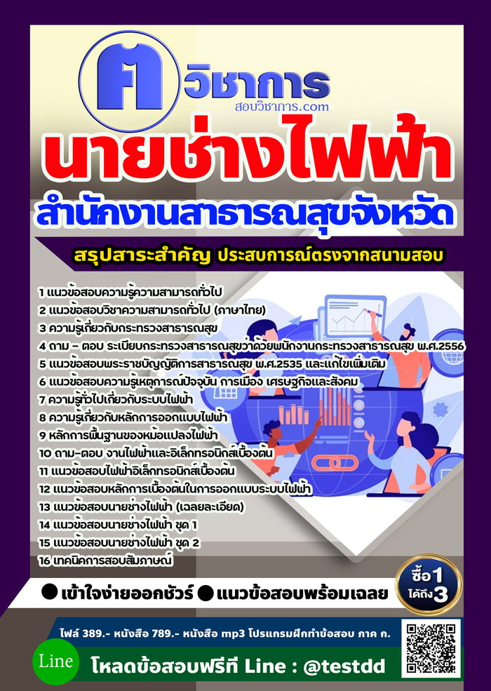 หนังสือสอบงานราชนายช่างไฟฟ้า สำนักงานสาธารณสุข