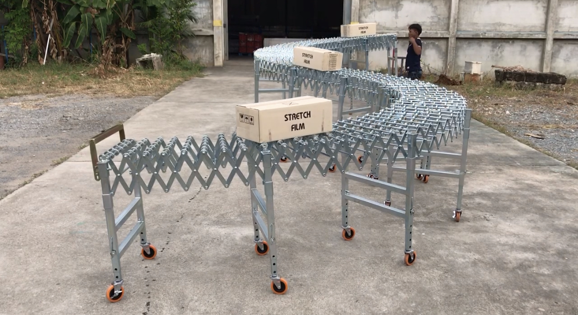 Extendaflex รางลูกกลิ้ง (ลูกล้อ) ยืดหดได้ EXW 380-4040 spec W40 x L400( max ) x H( 55-85 )