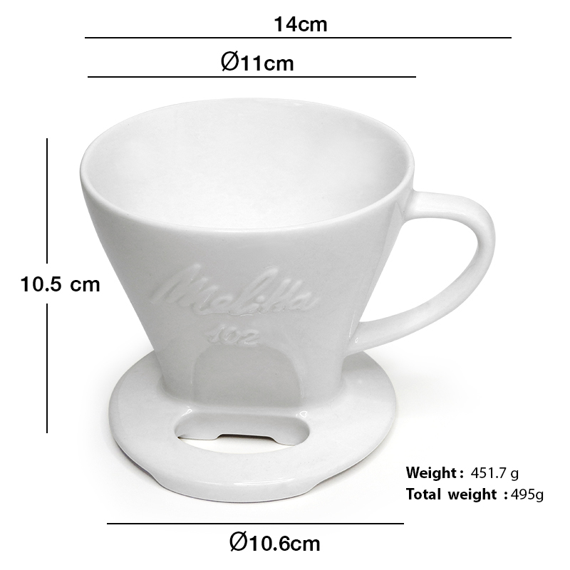 MELITTA coffee drip cup 2-4 cups, ceramic (102)