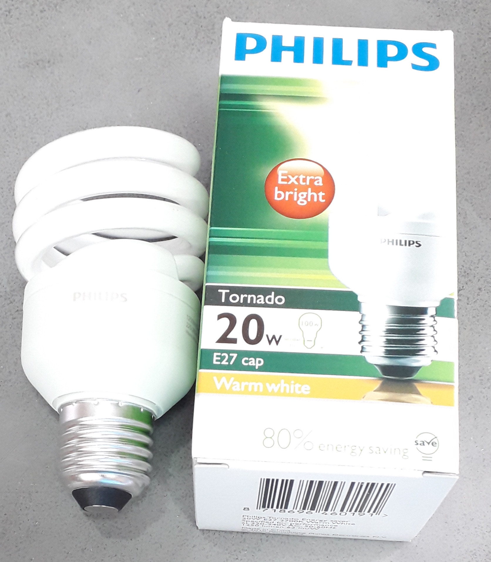 หลอดทอร์นาโด แสงวอร์ม Philips Tornado