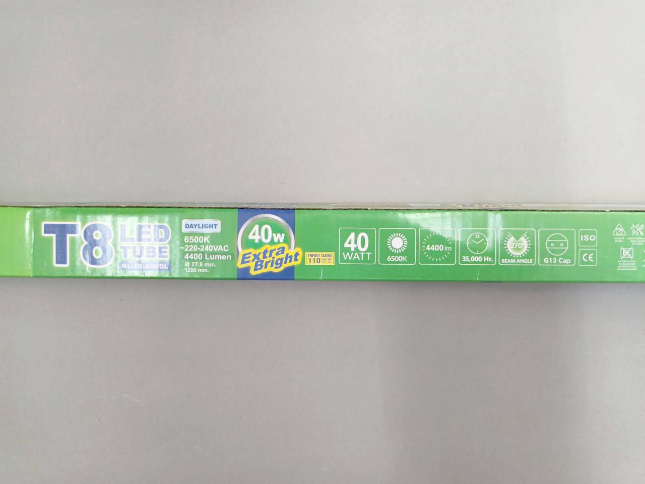 หลอดนีออน LED 40w แสงขาว นาโน