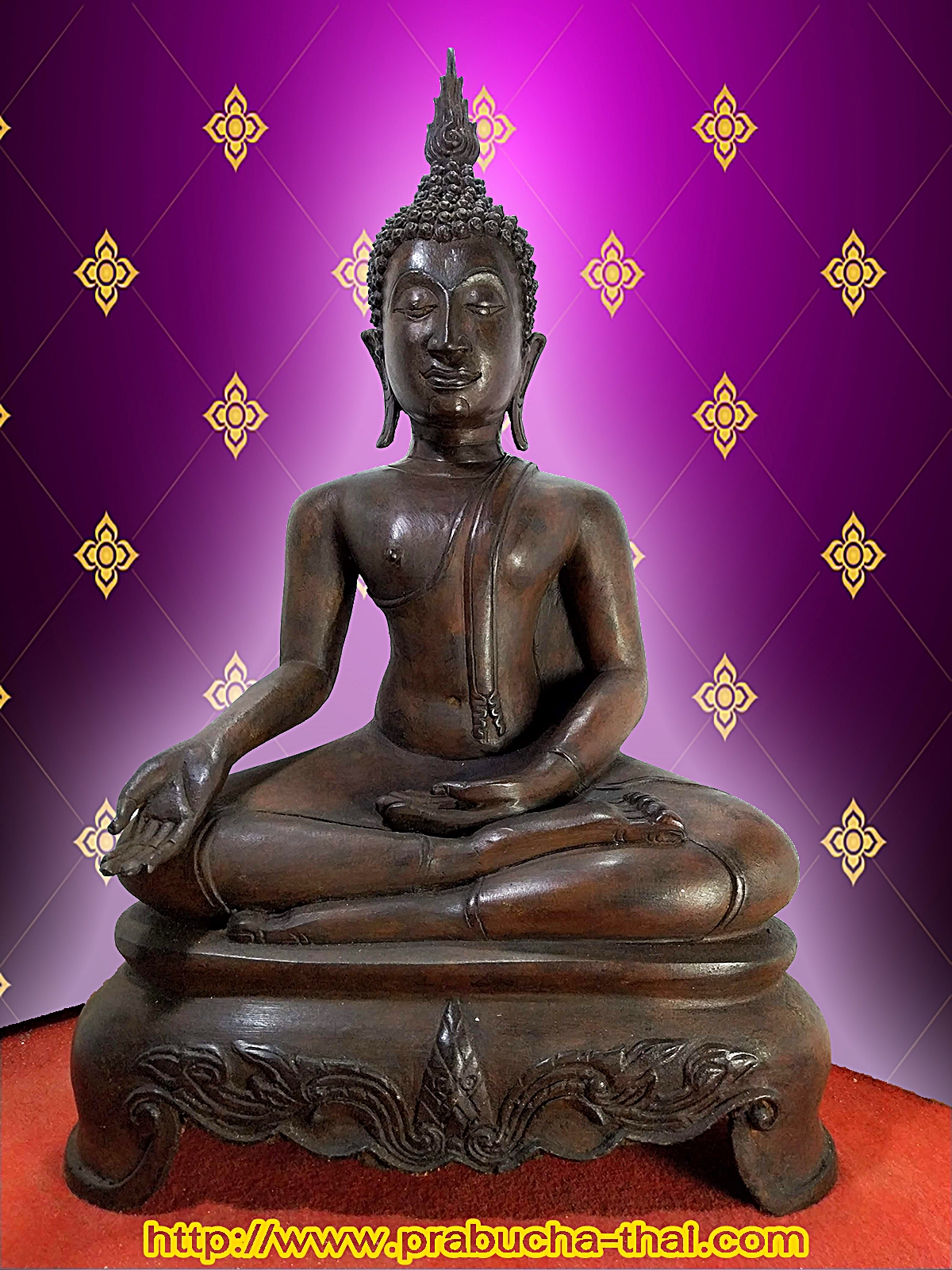 พระสุโขทัย ปางประทานพร หน้าตัก 9 นิ้ว เนื้อโลหะสำริด