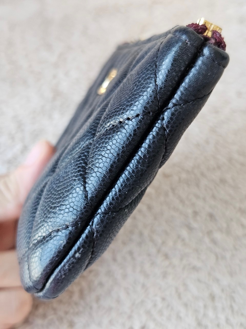 Chanel O Case Black Cavier GHW