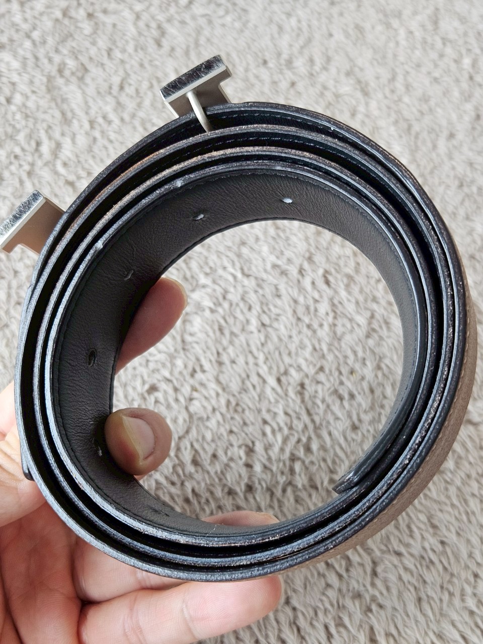 Hermes Belt หัวเงิน