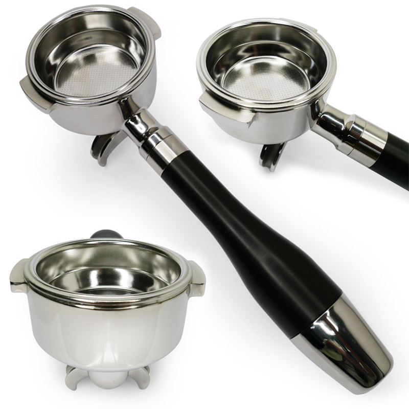 E61 stainless steel portafilter-thread 12 mm