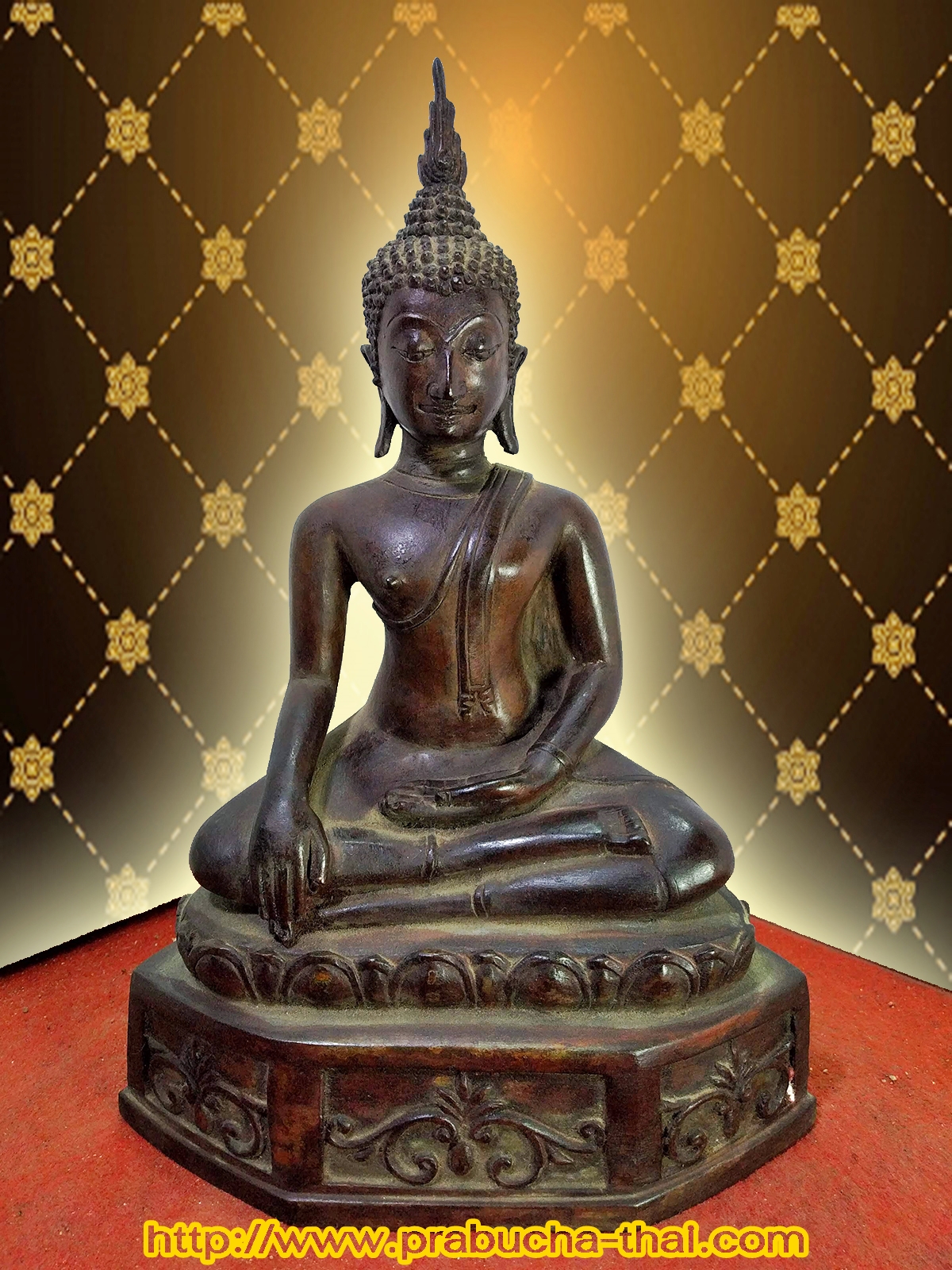 พระพุทธสุโขทัย หน้าตัก 5 นิ้ว เนื้อสำริด