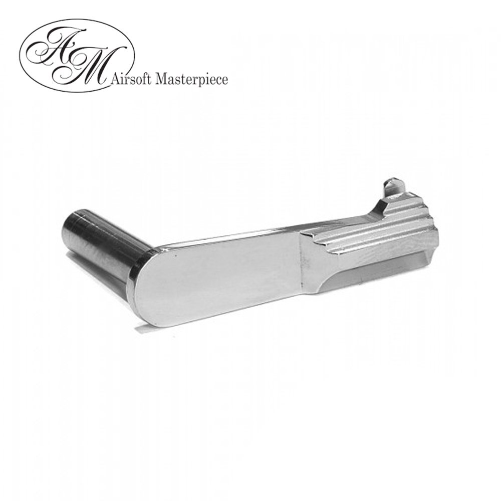 Airsoft Masterpiece CNC Steel Slide Stop - Type 2 (Silver)
