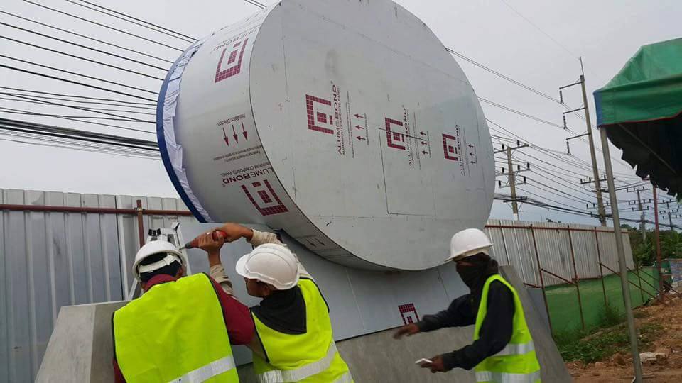 ป้ายคอมโพสิต ซิงค์ขึ้นรูป ติดไวนิลพิมพ์ UV โครงเหล็กปิดคอมโพสิต พร้อมติดตั้งราคาโรงงาน