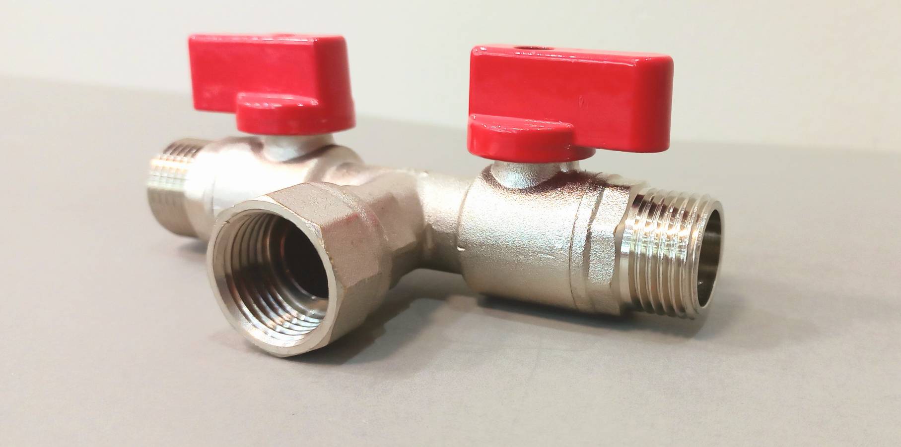 มินิบอลวาล์ว 2หัว 1/2" ผมผ