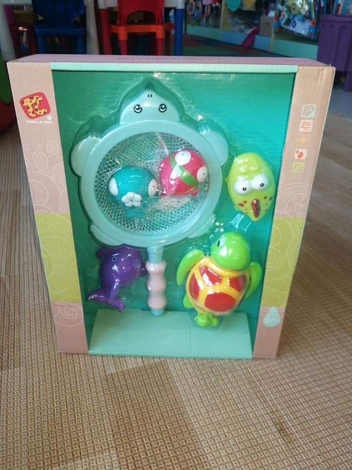 Bath toy swing กล่องเล็ก จระเข้ เต่า