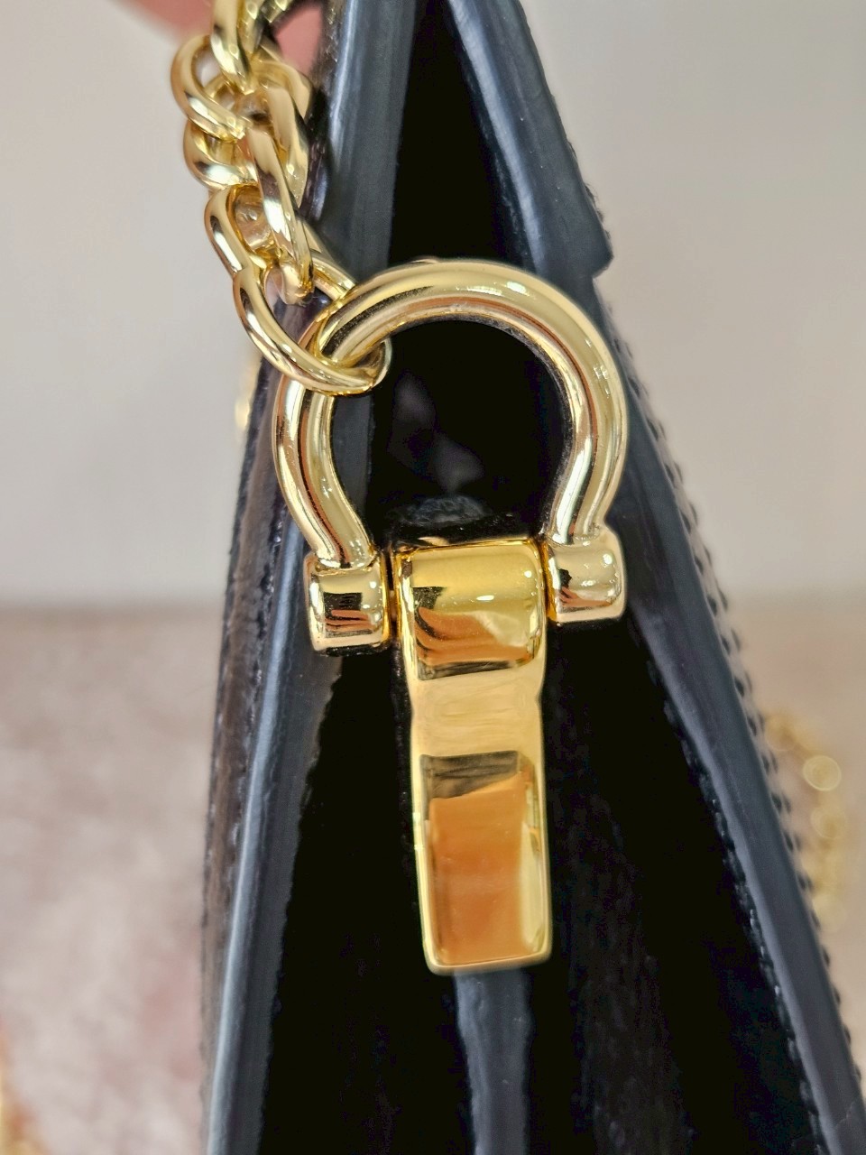 Gucci 503877 Ophidia Red Suede Chain Shoulder Bag