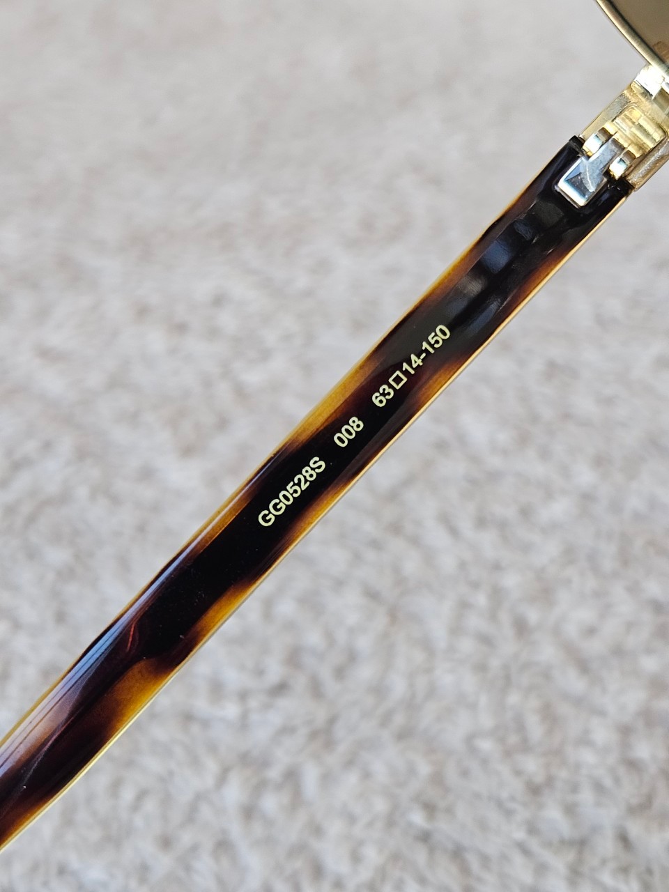 Gucci GG0528S Men's Aviator Sunglasses