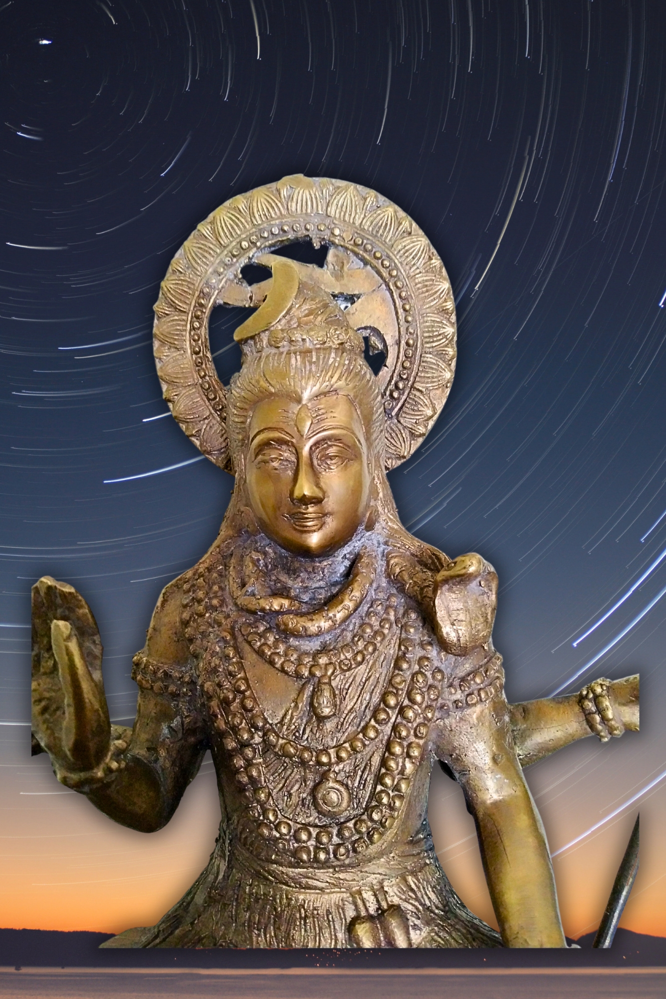 พระศิวะ ปางประทานพร เนื้อโลหะสำริด