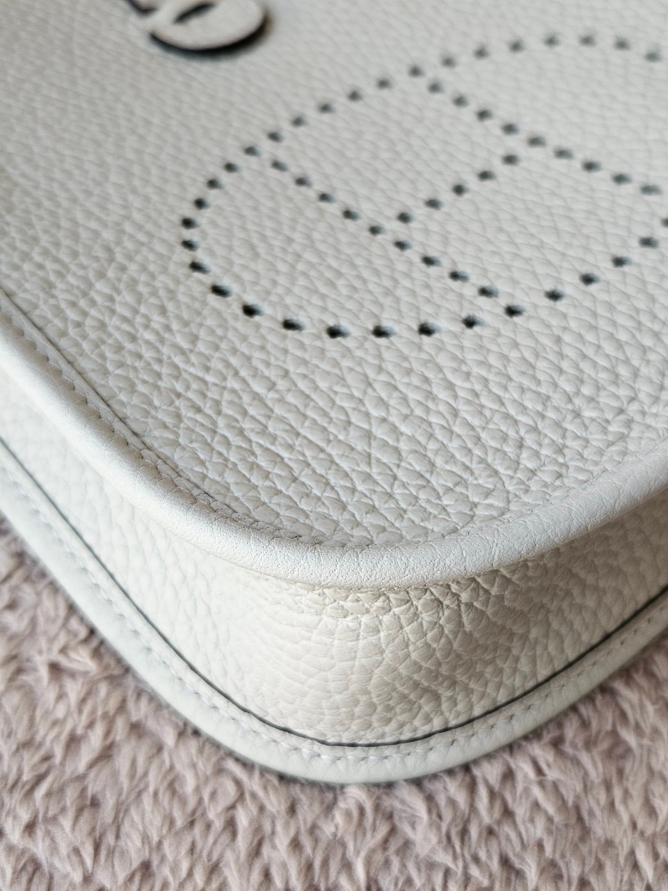 Hermes Evelyne mini size16 stamp B (2023) สี Gris Neve