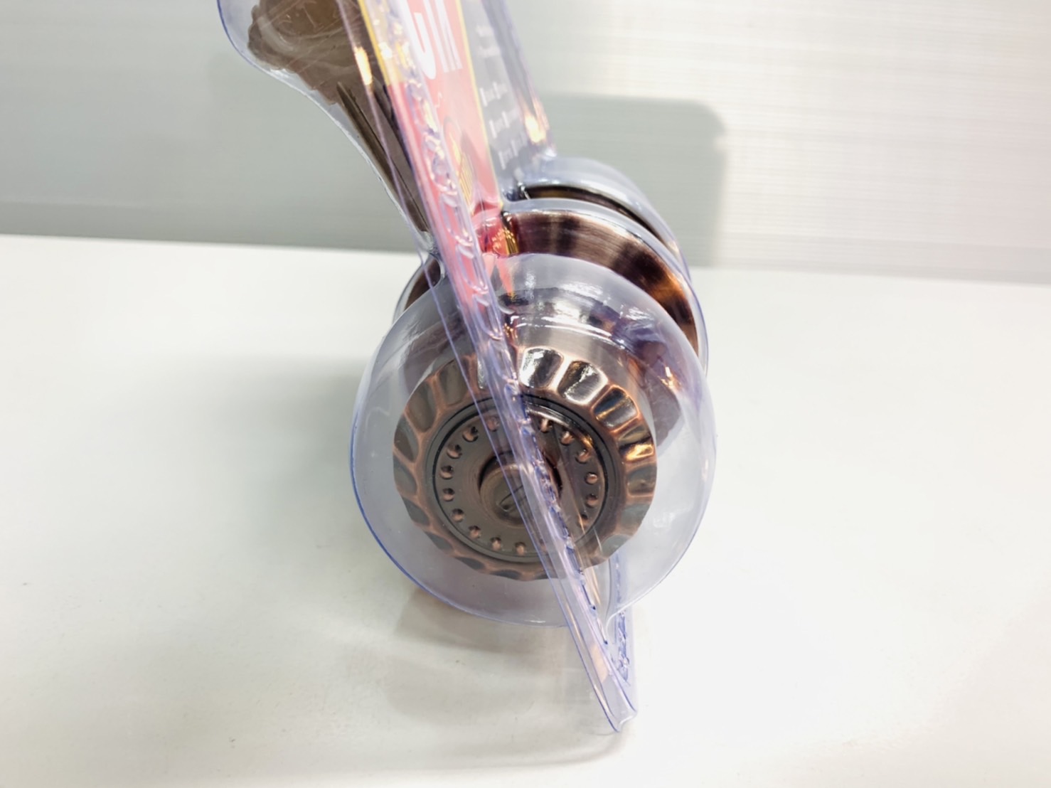 ลูกบิดประตูลายมะยม รมดำ อัดแผง CTX