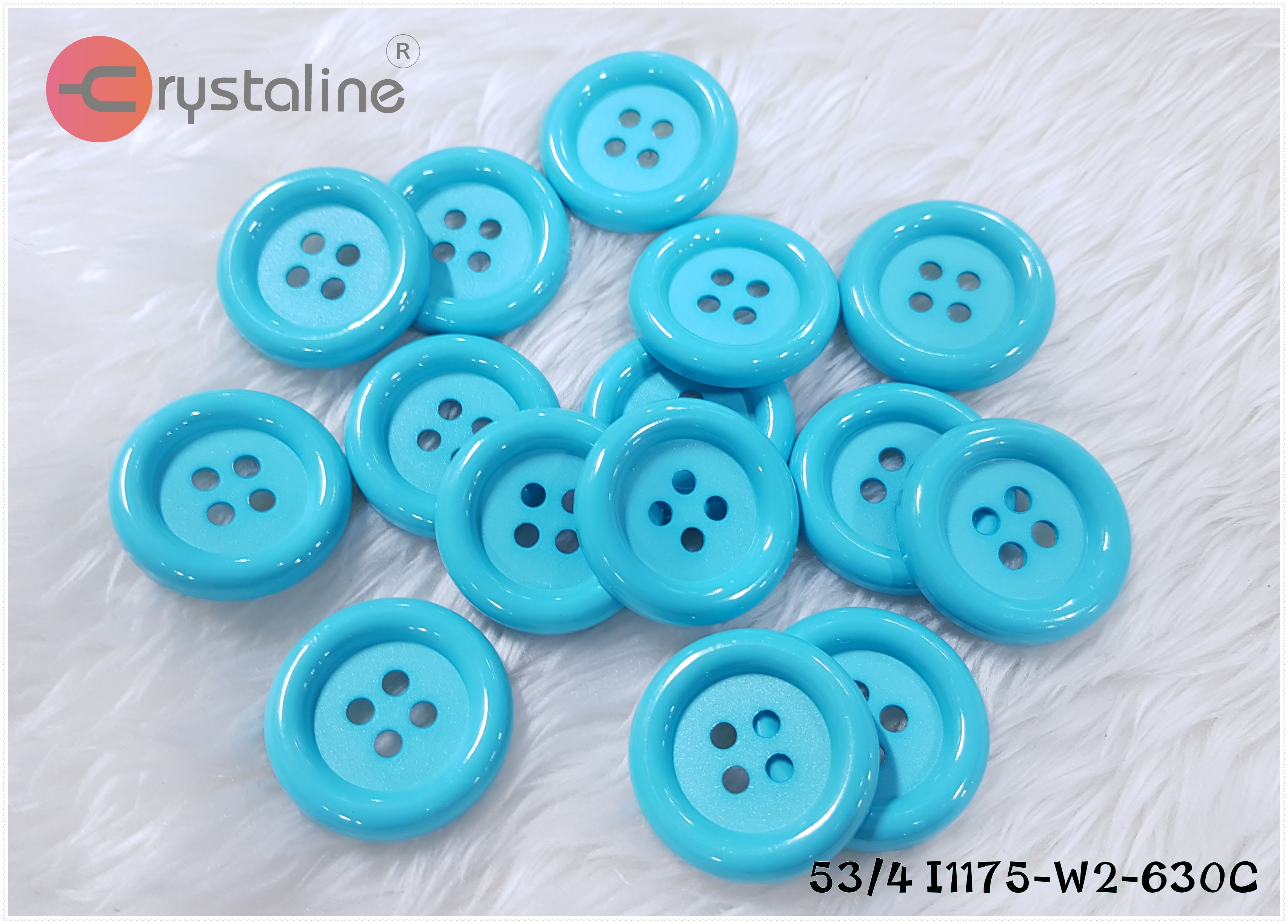 Big button - Blue col. (size 53L,50pcs/pack)