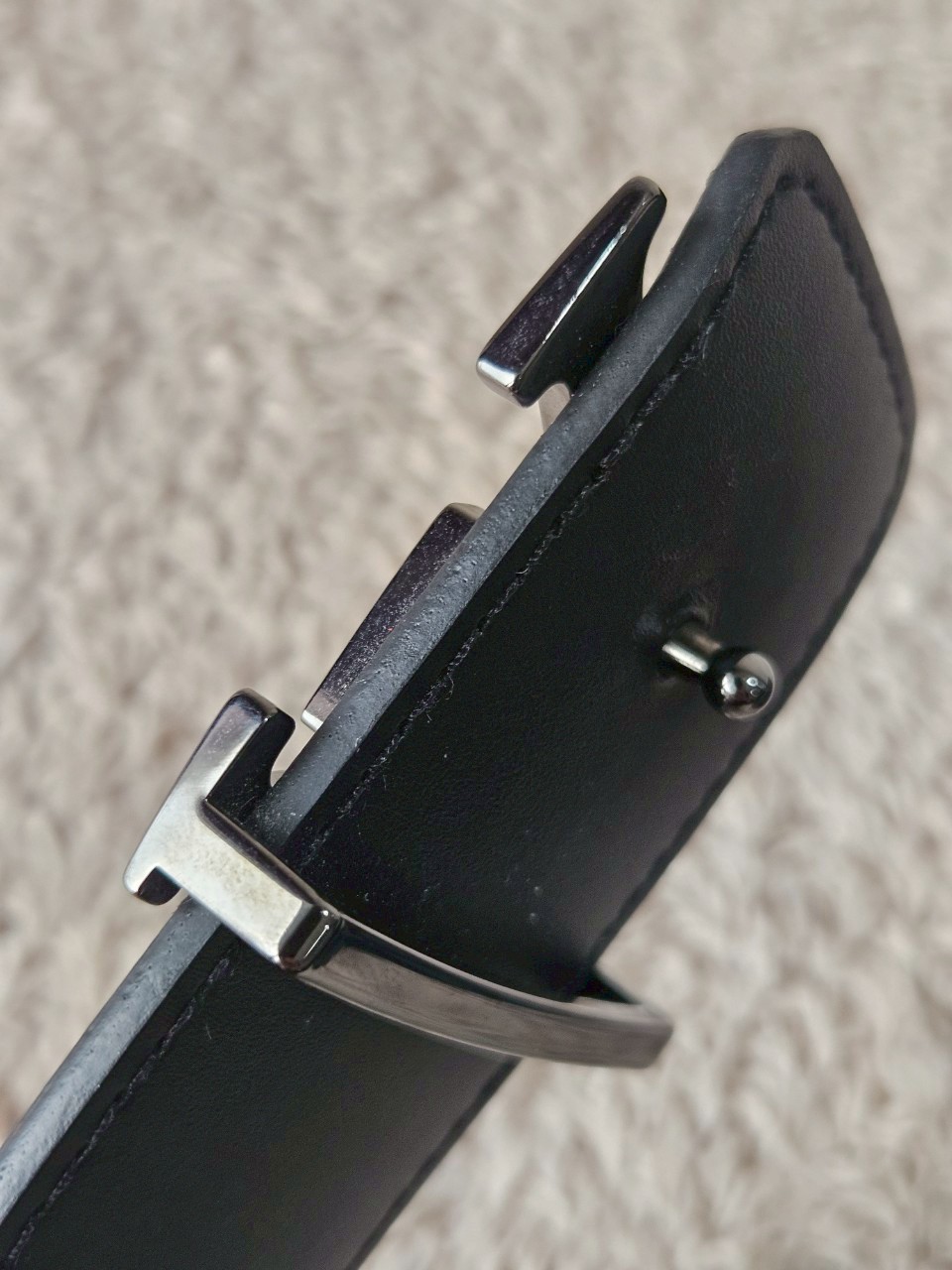 LV Initiales 40mm Damier Graphite Reversible Belt