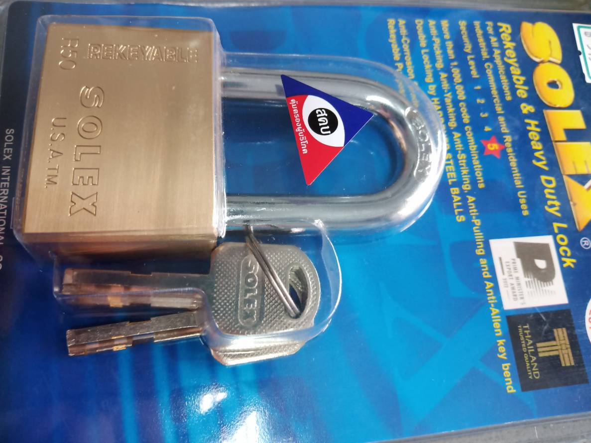 กุญแจระบบลูกปืน SOLEX คอยาว