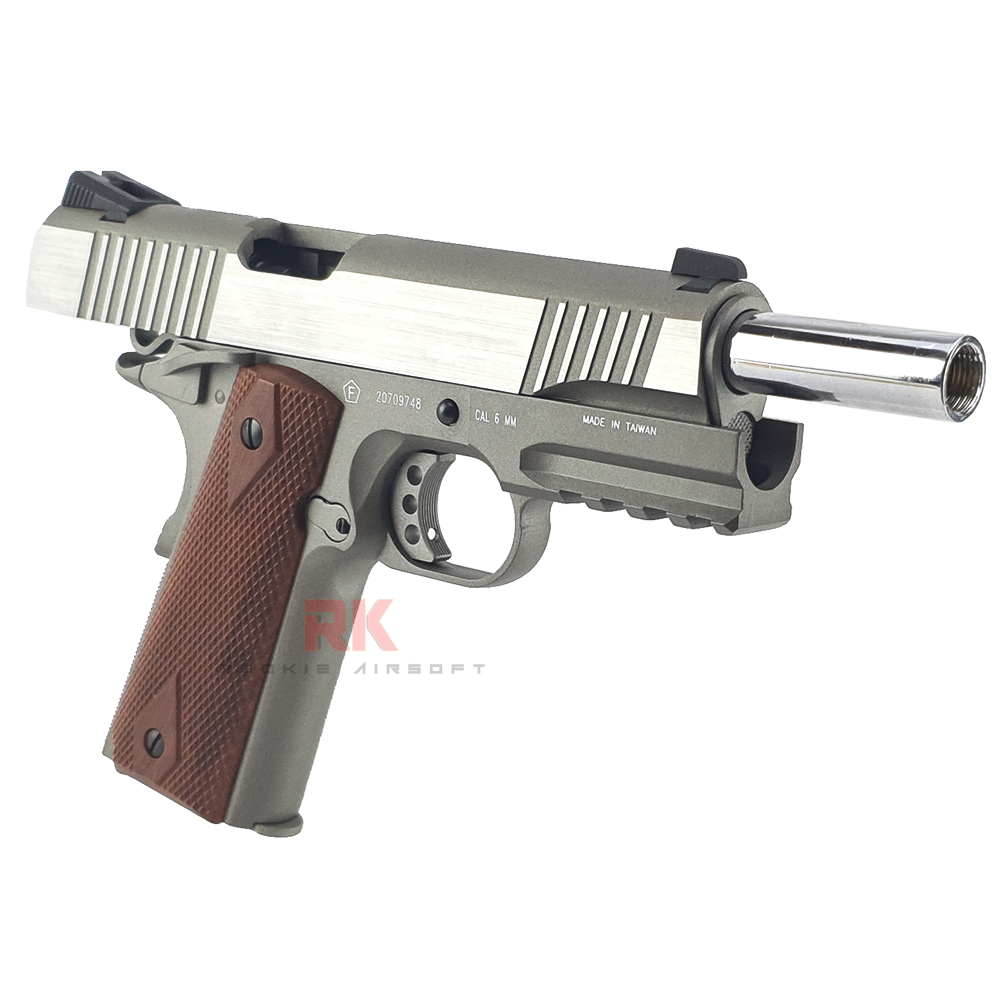 KWC M1911 Tactical Co2 GBB - Silver