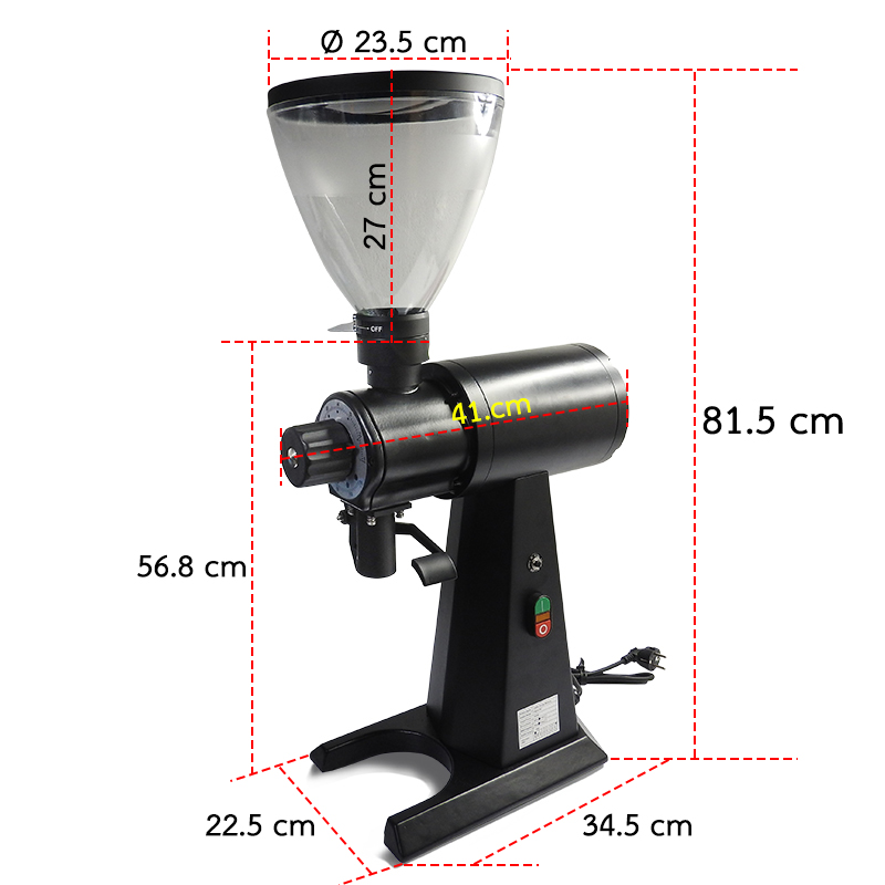 เครื่องบดกาแฟตัวใหญ่ มาพร้อมโถใส่เมล็ดขนาดใหญ่ 1500W