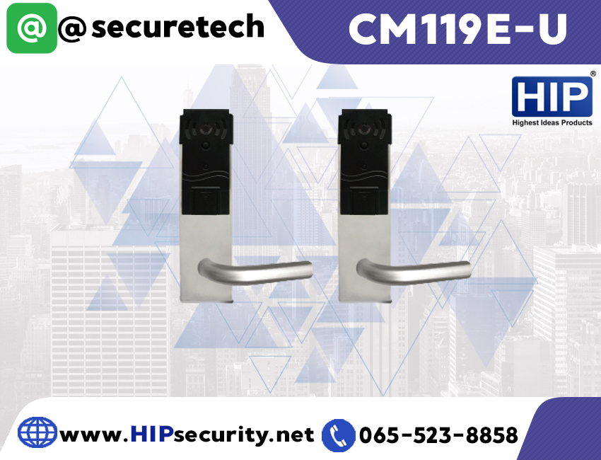 ประตูล็อคโรงแรม HIP Hotel Lock รุ่น CM119E-U