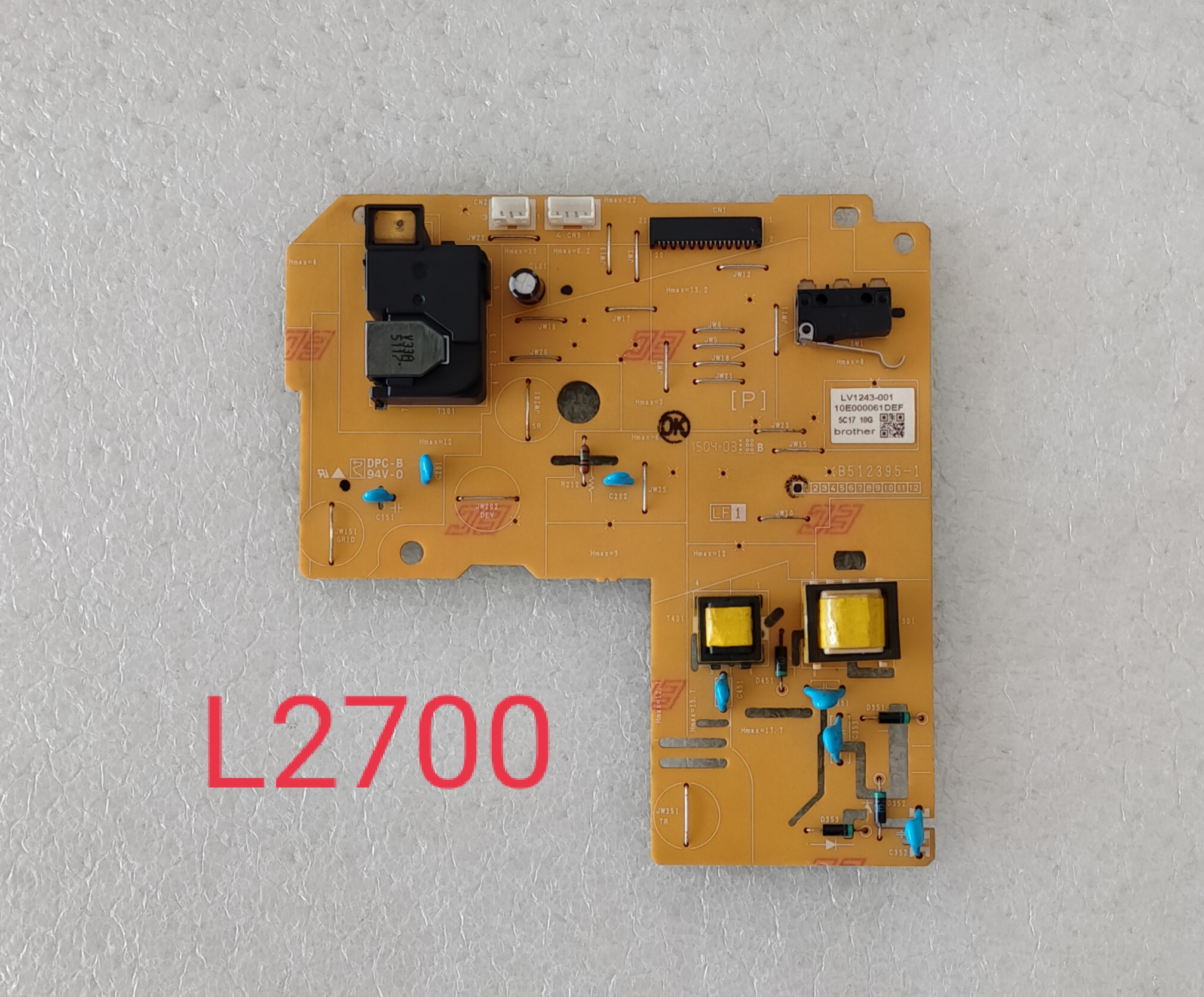 Board Hiht Voltage Brother MFC-L2700 L2700DW มือสองสภาพดี