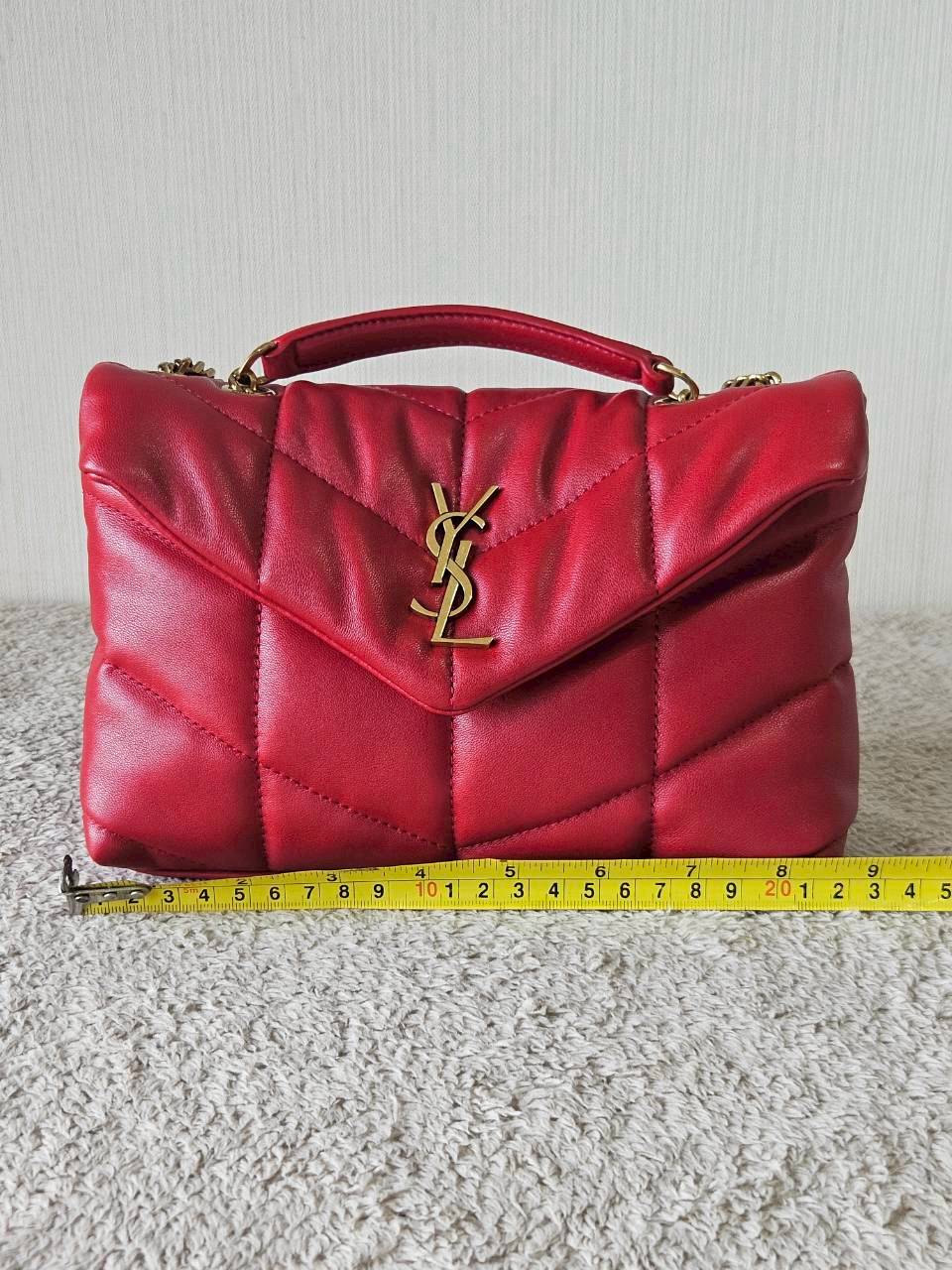 YSL Toy Puffer Mini Bag สีแดง