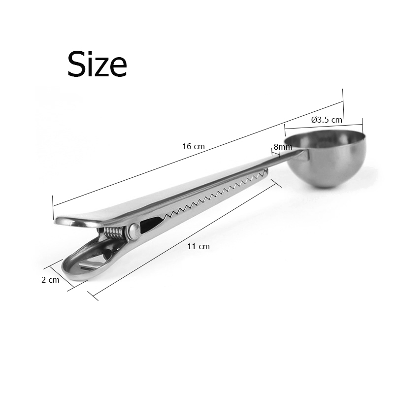 Measuring coffee spoon with bag clamps 1610-671