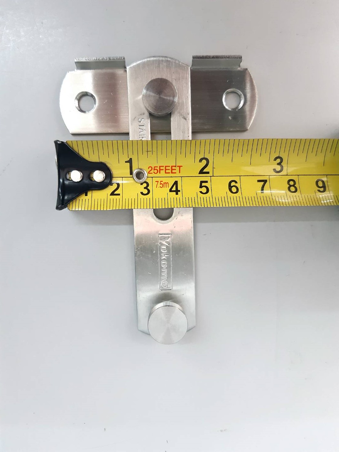 กลอนสับห้องน้ำ 4" รุ่นสับหมุด Yokomo