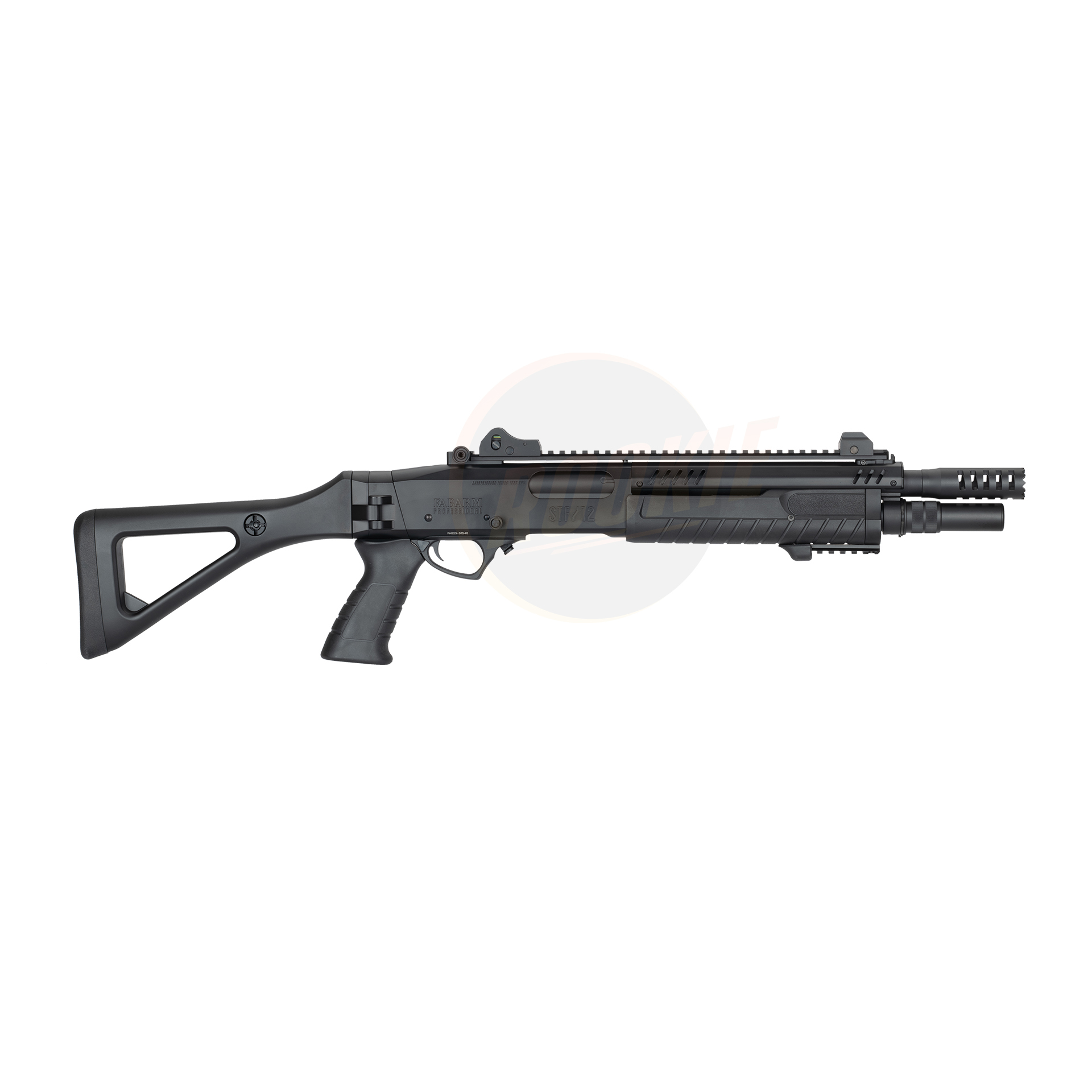 BO FABARM STF/12 Compact 11" Gas Pump Action Shotgun (Black)
