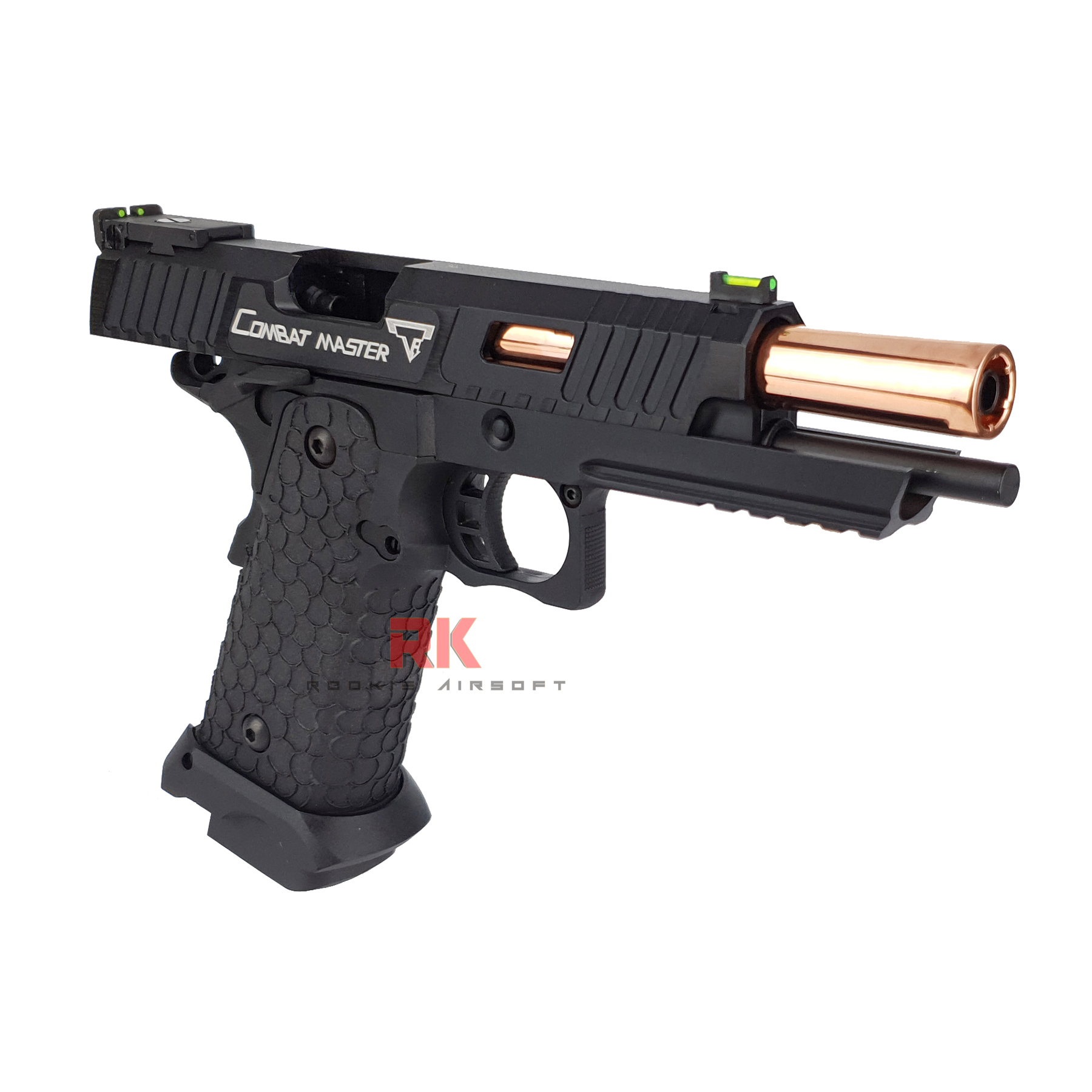 SRC John Wick 3 TTI STI 2011 Combat Master Dual Magazines (Green gas + Co2) GBB - Black