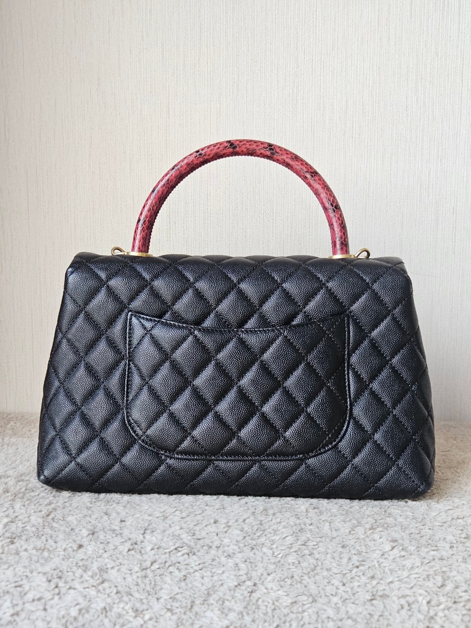 Chanel Coco 10.5 Caviar Lizard holo26