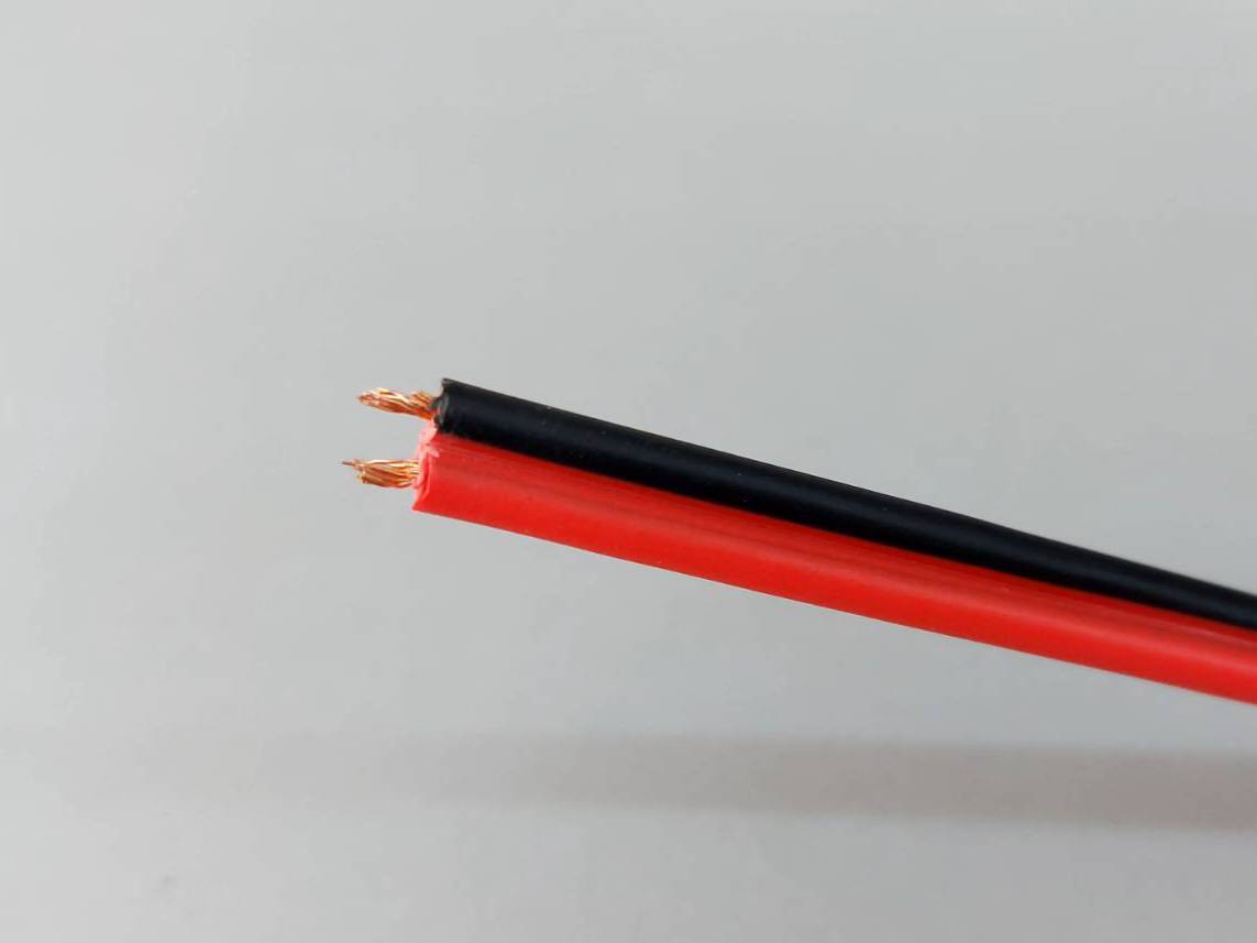สายไฟรถยนต์คู่ sq.mm.ดำ-แดง (ตัดเมตร)