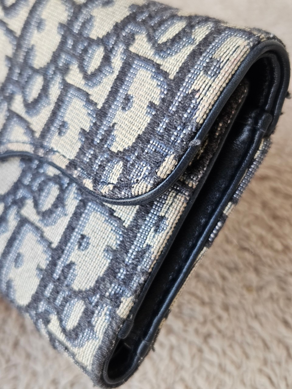 Dior Saddle Lotus Trifold Wallet