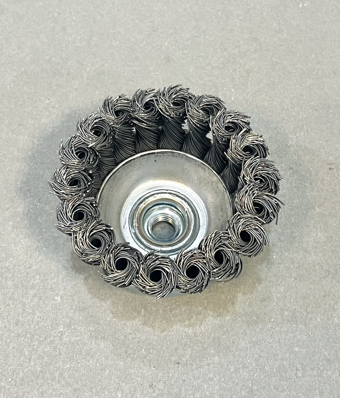 แปรงลวดถักเปีย 3" สีเงิน/สีทอง