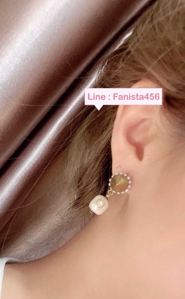 ต่างหูกุชชี่ ต่างหู Gucci Pendant มุก Hiend Pearl Gucci Pendant Earring