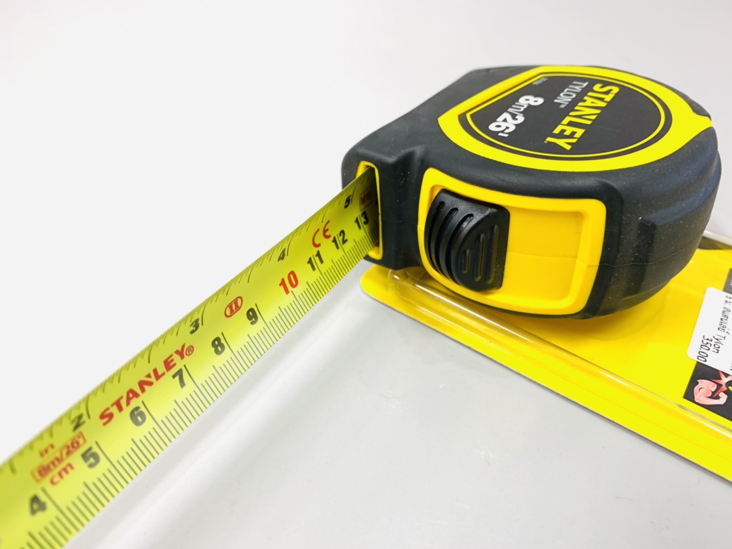 ตลับเมตร หุ้มยาง 8ม. สแตนเล่ย์