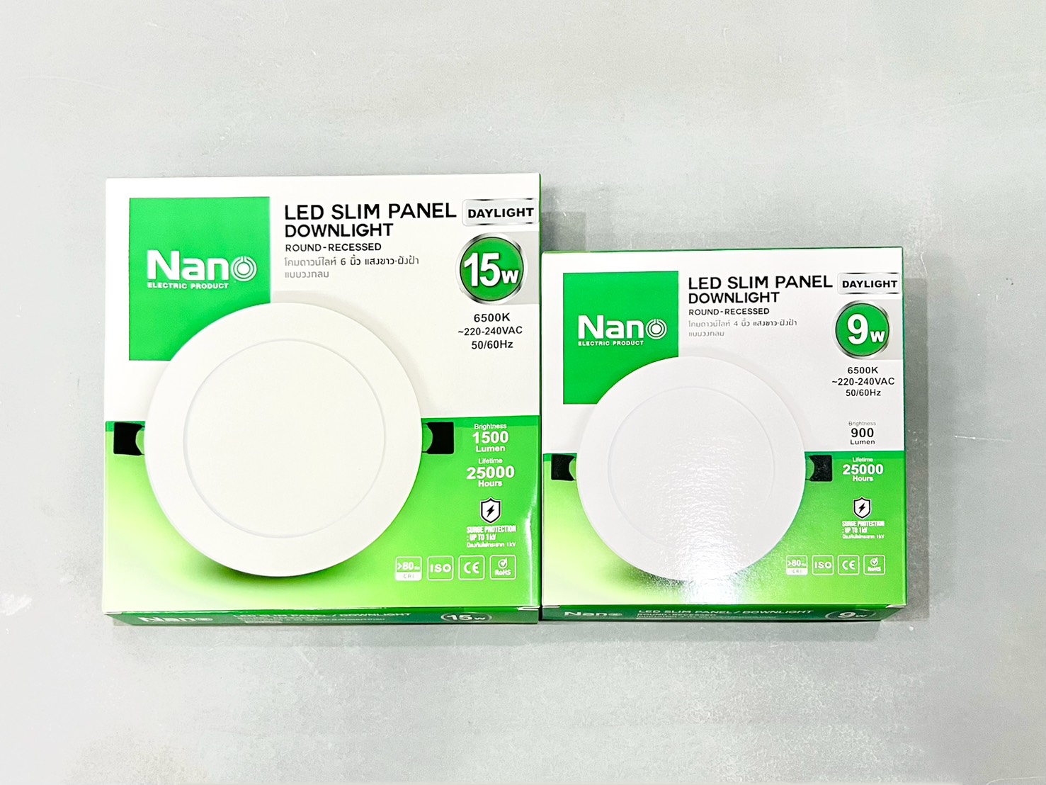 โคมดาวน์ไลท์ฝัง กลม LED แสงขาว Nano