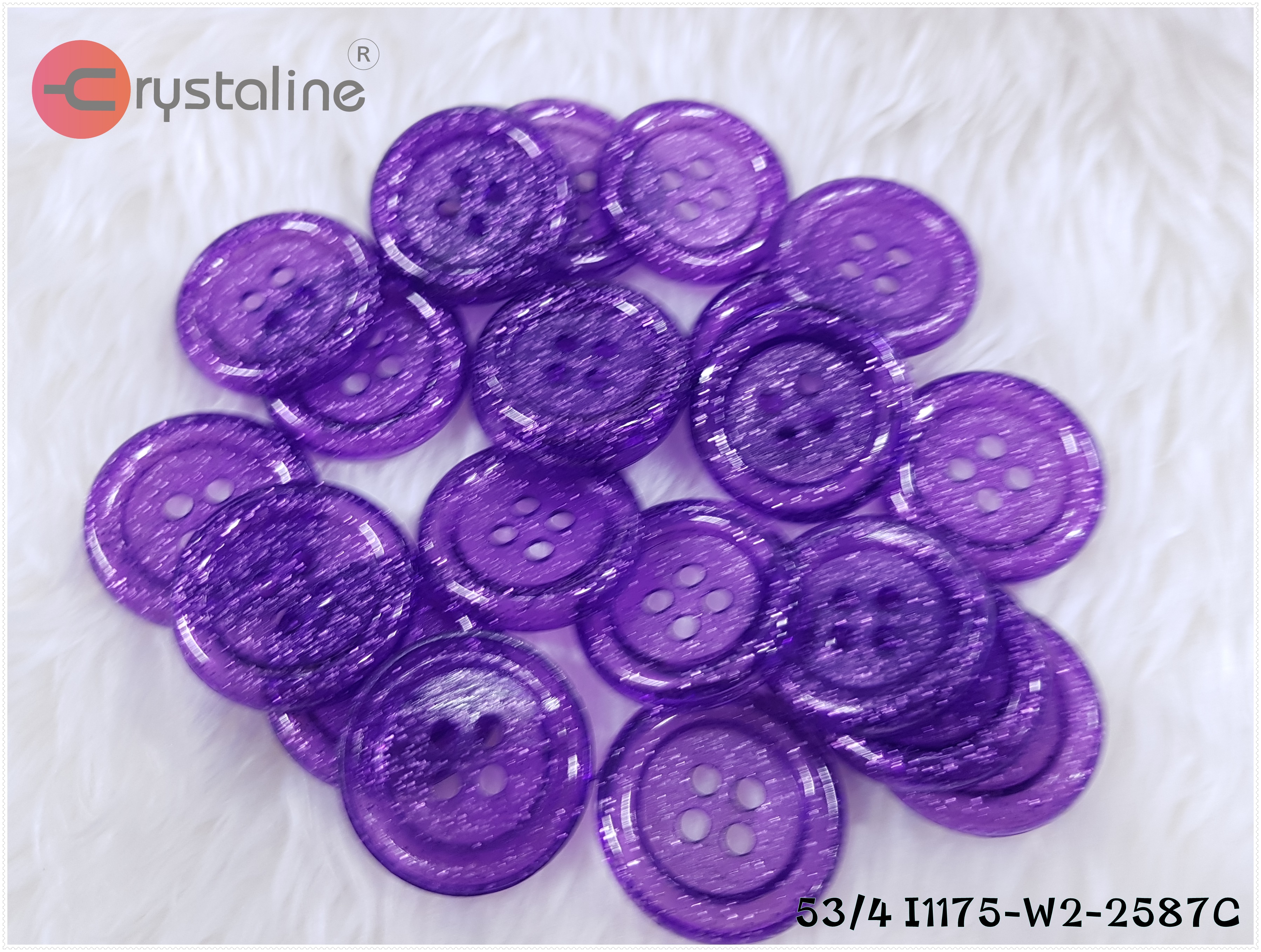 Big button - Purple col. (size 53L,50pcs/pack)